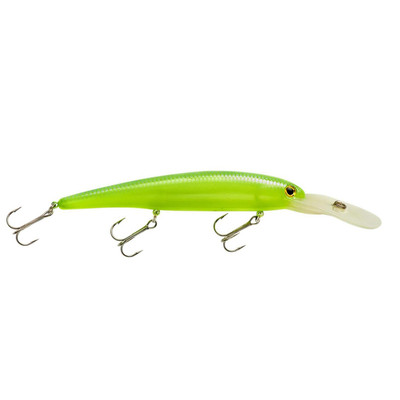 Bandit Walleye Deep Diver Glo Chartreuse-Blue Back