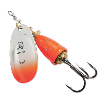 Blue Fox Classic Vibrax Spinner Orange Chartreuse Candyback