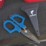 FishUSA Premium Braid Scissors and sheath on display