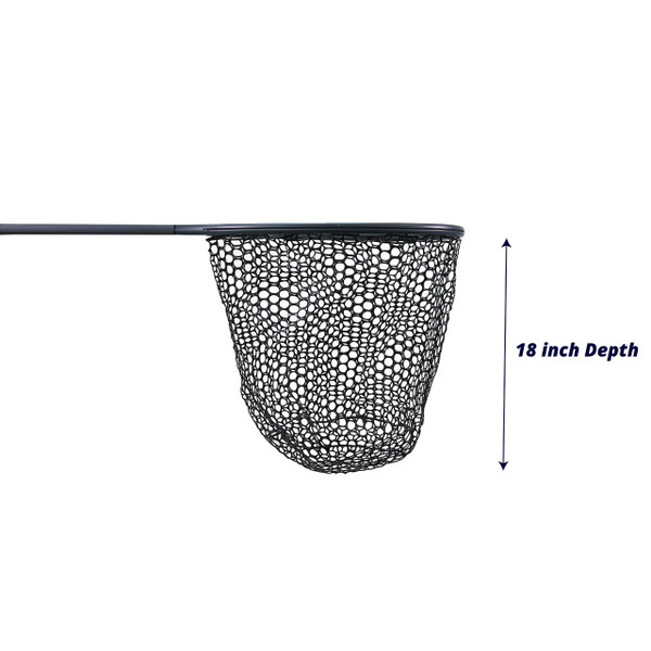 FishUSA Premium Trout & Steelhead Landing Net showing depth of net