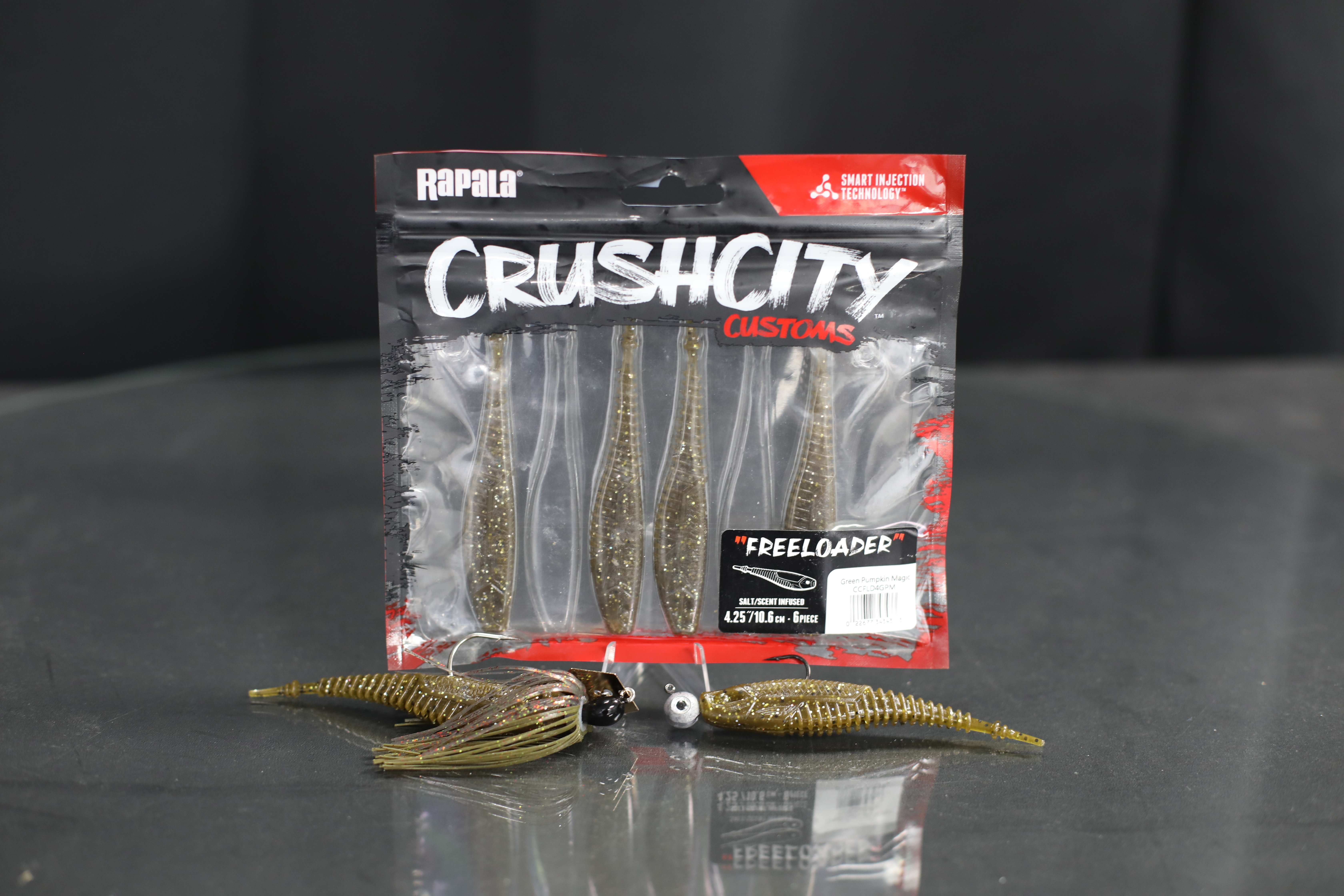 Rapala Freeloader on a chatterbait and VMC Swimbait Head