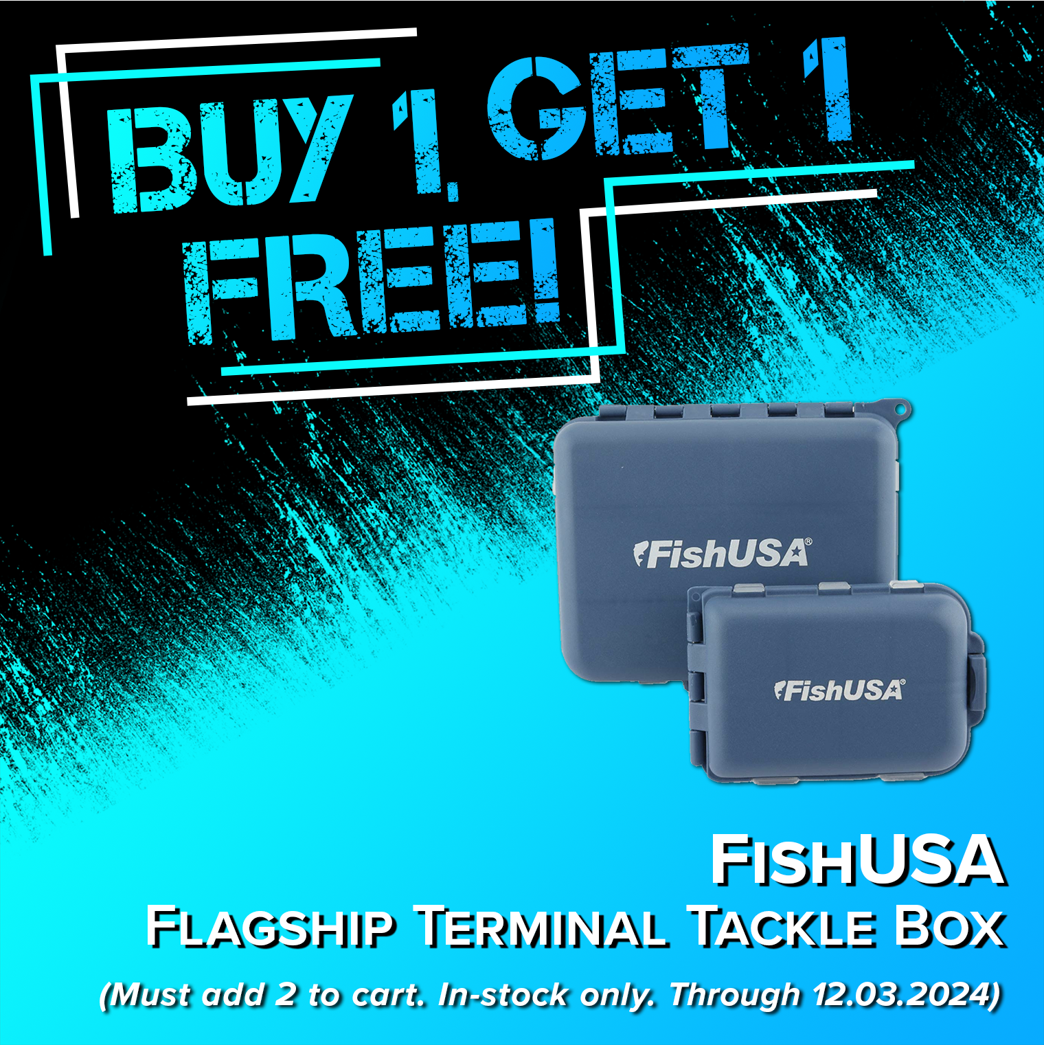 Buy 1, Get 1 Free! FishUSA Flagship Terminal Tackle Box (Must add 2 to cart. In-stock only. Through 12.03.2024)