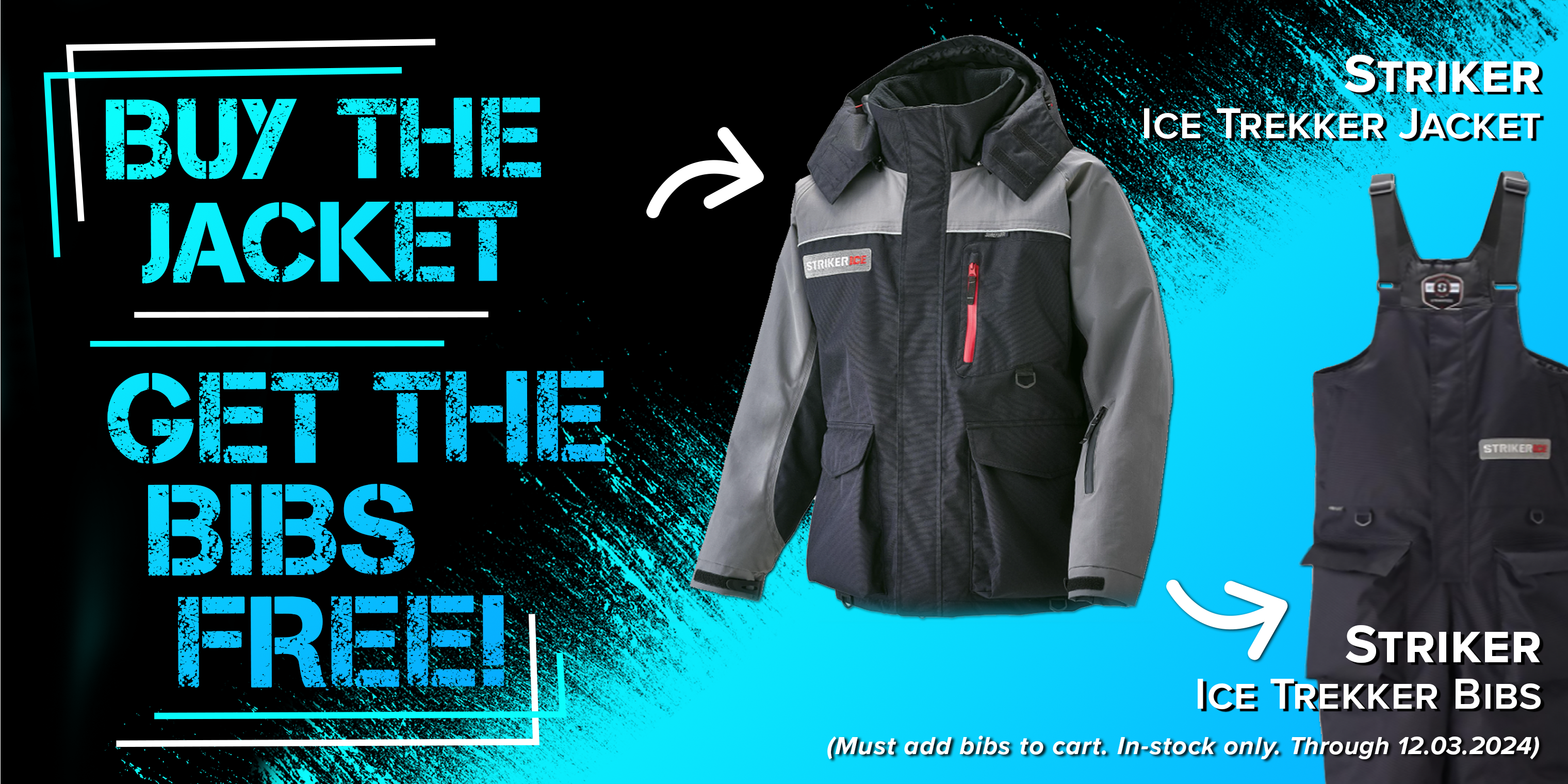 Buy the Striker Ice Men's Trekker Jacket Get the Striker Ice Men's Trekker Bibs Free (Must add bibs to cart. In-stock only. Through 12.03.2024)