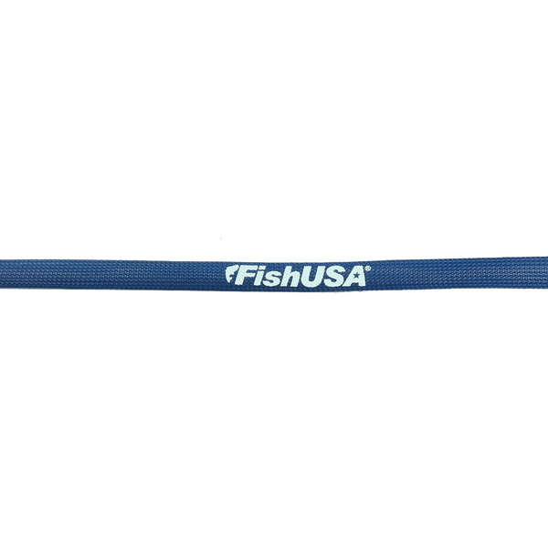 FishUSA Casting Rod Protection Sleeve unrolled showing FishUSA Logo